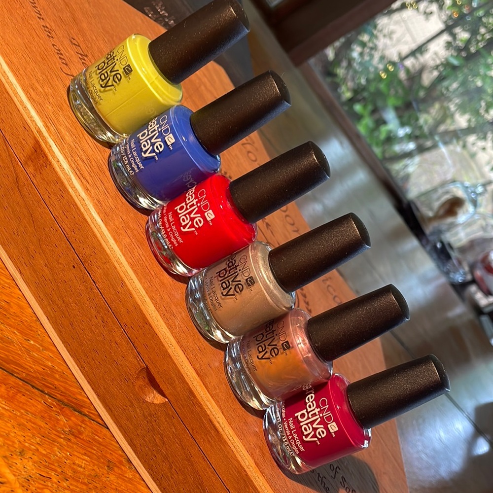 Creative Design all 6 for 14.00 shimmer and matte nwt